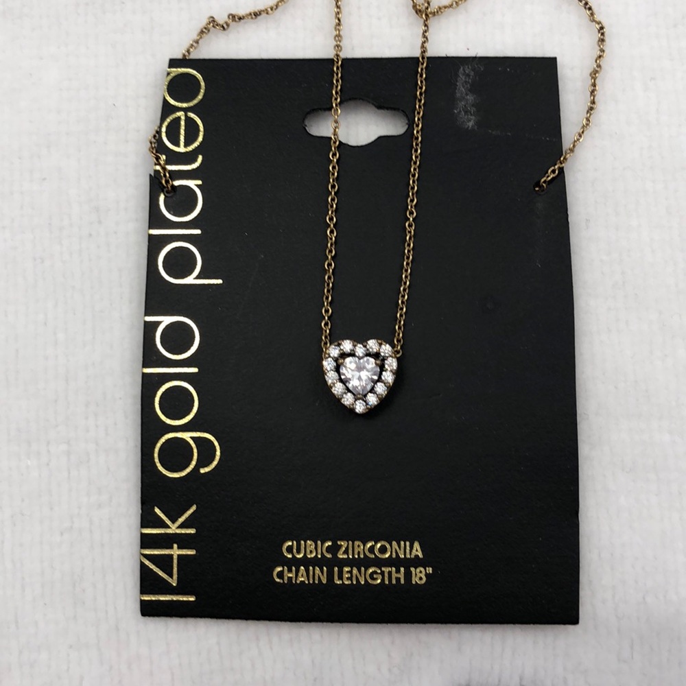 Gold heart necklace